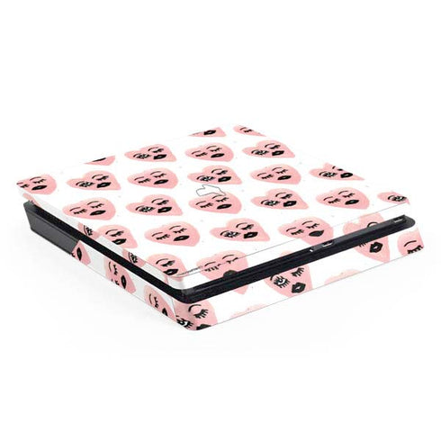 Bouffants and Broken Hearts Winking Hearts PlayStation PS4 Skins